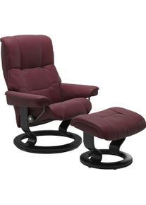 Relaxsessel stressless "Mayfair", rot (bordeaux batick), B:88cm H:102cm T:77cm, Leder BATICK: BATICK ist ein leicht korrigiertes, durchgef&auml;rbtes und genarbtes M&ouml;belleder, bei dem die meisten Unebenheiten und Spuren in der Regel entfernt wurden.;Leder PALOMA: PALOMA ist ein durchgef&auml;rbtes Semianilin-M&ouml;belleder mit nat&uuml;rlicher Narbung.;ROHLEDER Stoff Q2 FARON: Ein fester zuverl&auml;ssiger Boucl&eacute; mit ein