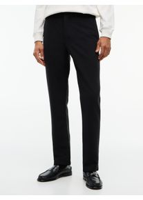 Chinohose Tommy Hilfiger "ELASTICATED WB PANTS HARLEM", Herren, Gr. 30, L&auml;nge 32, schwarz, Web, Obermaterial: 80% Polyester, 16% Viskose, 4% Elasthan, unifarben, tapered fit lang, Hosen Chinohose, Tapered Fit