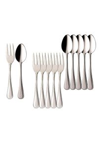 Villeroy & Boch Besteck-Set VILLEROY & BOCH "Kaffeebesteck Bundle Neufaden Merlemont 12er Set edelstahl", silber (edelstahl), 12, Essbesteck-Sets, Besteck-Set, Sp&uuml;lmaschinenfest