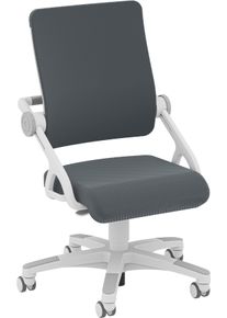 Kinderstuhl Paidi "YVO in verschiedenen Farben, mitwachsend & ergonomisch", grau (grau, wei&szlig;), Netzstoff, Kunststoff, Metall, Polyester, Schaumstoff, St&uuml;hle, Kinderstuhl, waschbare Bez&uuml;gen, tiefen- & h&ouml;henverstellbarer Schreibtischstuhl
