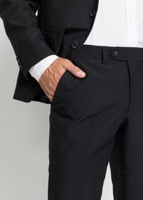 bonprix Oblek (2-dielny) Slim Fit, čierna, 58