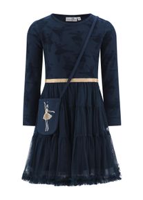 Sommerkleid happy girls "M&auml;dchenkleid", M&auml;dchen, Gr. 146, EURO-Gr&ouml;&szlig;en, navy, Stoff, 100% Baumwolle, normal, Kleider Sommerkleid
