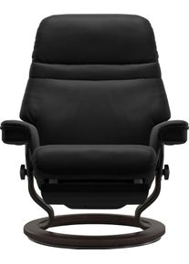 Relaxsessel stressless "Sunrise", schwarz (schwarz batick), B:79cm H:103cm T:78cm, Leder BATICK: BATICK ist ein leicht korrigiertes, durchgef&auml;rbtes und genarbtes M&ouml;belleder, bei dem die meisten Unebenheiten und Spuren in der Regel entfernt wurden.;Leder PALOMA: PALOMA ist ein durchgef&auml;rbtes Semianilin-M&ouml;belleder mit nat&uuml;rlicher Narbung.;ROHLEDER Stoff Q2 FARON: Ein fester zuverl&auml;ssiger Boucl&eacute; mit 