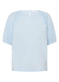 Kurzarmbluse Saint Tropez "Damen Kurzarm-Bluse PalaSZ", Damen, Gr. XS, blau (skyway), Obermaterial: 100% Baumwolle CO., Blusen Kurzarmbluse
