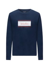 Jack & Jones T-Shirt 'JJBUSTER' Homme bleu marine / rouge rouille / blanc taille M