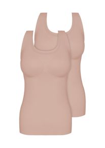 Sassa Mode Achseltop SASSA "2er Pack BH-Shirt mit herausnehmbaren Pads bonded micro", Damen, Gr. M, N-Gr, beige (nude), Mikrofaser, Obermaterial: 80% Polyamid PA. 20% Elasthan EL., Unterhemden Achseltop