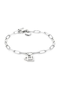 Armband Liebeskind Berlin "Keep Lovin", silber (edelstahlfarben), Armb&auml;nder, Damen, 20cm, Edelstahl, Armband