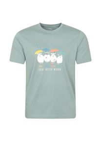 Mountain Warehouse Unisex Volwassenen Great British Weather Graphic T-Shirt (Licht Kaki)
