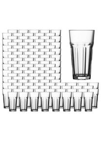 Longdrinkglas Pasabahce "Longdrinkgl&auml;ser Casablanca 475 ml 120er Set transparent", bunt (transparent), B:8,6cm H:16,2cm &Oslash;:8,6cm, Glas, Trinkgef&auml;&szlig;e, Longdrinkglas, Sp&uuml;lmaschinengeeignet, Stapelbar