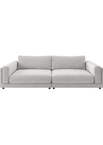 Big-Sofa 3C CANDY "Karalis mit extra gro&szlig;er Sitztiefe, elegantes Mega Sofa zum Relaxen", silber, B:294cm H:85cm T:150cm, 100% Polyester, Sofas, Big-Sofa, auch in Cord- oder Leder-Bezug, lose Kissen, loungige Bequemlichkeit