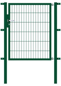 Zauneinzelt&uuml;r Alberts "Flexo", gr&uuml;n, B:100cm H:120cm, Stahl, Tore, Zauneinzelt&uuml;r, in verschiedenen Abmessungen