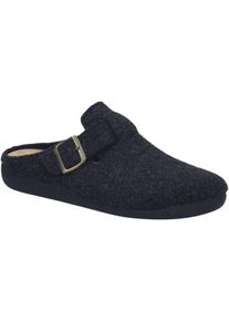 Hausschuh Josef Seibel "Carson", Herren, Gr. 44, grau (anthrazit), Obermaterial: 100% Textilmaterial TEXMAT., Schuhe Hausschuh