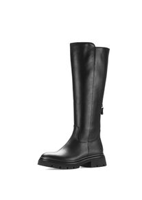 Stiefel Gabor, Damen, Gr. 43, Varioschaft, schwarz, Kalbsleder, unifarben, Schuhe Stiefel, Blockabsatz, Langschaftstiefel mit Innenrei&szlig;verschluss