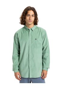 Langarmhemd Quiksilver "Smoke Trail Cord", Herren, Gr. M, US-Gr&ouml;&szlig;en, gr&uuml;n (granite gr&uuml;n), Obermaterial: 100% Baumwolle., Hemden Langarmhemd