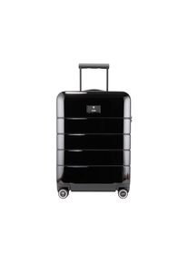 JOOP! Hartschalen-Trolley JOOP "volare 1.0 trolleycase vz 4w", Damen, Gr. B/H/T: 38,8cm x 55,4cm x 22,5cm 38 l, schwarz, Polycarbonat, Basic, Koffer Hartschalen-Trolley, Hartschalen-Koffer mit 4 Rollen
