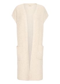 Anzugweste Fransa "Damen Weste FRBEVERLY", Damen, Gr. XS, gelb (limestone melange), Obermaterial: 47% Polyester PES. 47% Viskose CV. 6% Wolle mw., Westen Anzugweste