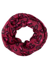 Loop Laura Scott, Damen, beere, rosa, Web, Polyester, bedruckt, gemustert, Modet&uuml;cher Loop, gemusterter Druck, leichtes, einlagiges Material, Webstruktur, Topseller