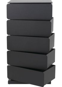 Schuhkommode SPINDER DESIGN "Joey", schwarz, B:37cm H:72,5cm T:26cm, Metall, Sideboards, Schuhkommode, Metall, Breite 37 cm