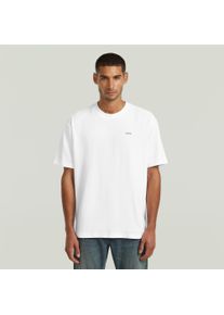 G-Star Raw T-Shirt G-STAR "Relaxed Base", Herren, Gr. M, wei&szlig;, Jersey, Obermaterial: 100% Baumwolle, unifarben, relaxed fit h&uuml;ftbedeckend, Rundhals, abgesteppte Kante, Shirts T-Shirt, Baumwolljersey mit Rundhals