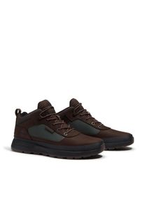Sneaker Timberland "FIELD TREKKER - LOW LACE SNEAKER", Herren, Gr. 46, schwarz braun nubuck w dkgrn, Leder, Schuhe Sneaker, Wintersneaker, Sneaker, Winterschuhe