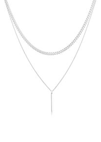 Silberkette Elli Premium "Halskette Halskette Layer 925 Sterling Silver" Gr. 40, silber, Halsketten, Damen, Silber 925 (Sterlingsilber), Silberkette