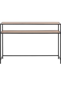 Konsolentisch ACTONA GROUP, braun (matt wildeiche, matt schwarz, matt wildeiche), B:120cm H:79cm T:35cm, Tische, Konsolentisch, Metallgestell und 1 Einlegeboden, Breite 120 cm, in weiteren Varianten
