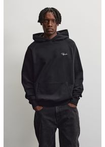 Kapuzensweatshirt Pegador "Signar Terry Raglan Hoodie", Herren, Gr. L, schwarz (washed schwarz, wei&szlig;), Sweatware, Obermaterial: 80% Baumwolle, 20% Polyester, unifarben, regular fit normal, Rundhals, Rippb&uuml;ndchen, Sweatshirts Kapuzensweatshirt, Baumwollmischung, regular fit