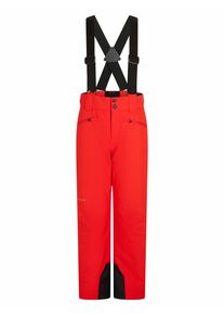 Skihose Ziener "AXI-Z AQUASHIELD JUNGS", Herren, Gr. 140, EURO-Gr&ouml;&szlig;en, rot, Obermaterial: 100% Polyester. Futter: 100% Polyamid. Wattierung: 100% Polyester, Hosen Skihose, wasser-u.winddicht, atmungsaktiv, warm, abnehmbare Tr&auml;ger