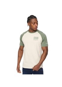 Crosshatch Heren T-shirt van katoen met Bretsby-logo (Olijf)