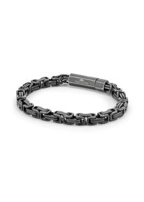 Fynch-Hatton K&ouml;nigsarmband &raquo;Schmuck Geschenk Edelstahl Armkette The King Chain&laquo; braun, Gr&ouml;&szlig;e 18,5 cm