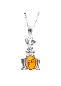 Kette mit Anh&auml;nger OSTSEE-SCHMUCK "OSTSEE-SCHMUCK Kette mit Anh&auml;nger Hase Kette mit Anh&auml;nger Hase" Gr. 45, silber (wei&szlig;, neutral), Halsketten, M&auml;dchen, 45cm, Silber 925 (Sterlingsilber), L: 40, Kette mit Anh&auml;nger