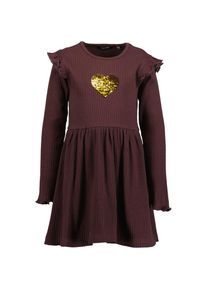 Blue Seven Jerseykleid Baumwollmischung, tolle Wendepailletten braun, Gr&ouml;&szlig;e 110