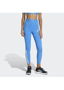 adidas Performance Trainingstights &raquo;TECHFIT 3-STREIFEN 7/8-LEGGINGS&laquo; mit Climacool Technologie, in 7/8-L&auml;nge, eng anliegende Passform blau, Gr&ouml;&szlig;e S