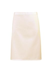 Premier Unisex Volwassenencollectie Halflang Taille Schort (Natuurlijk)