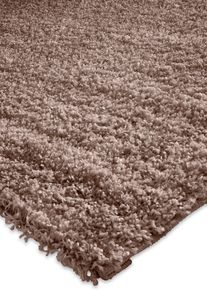 bonprix Hochflor Teppich, braun, Gr.200x300 cm, Optik und Haptik in Einklang in wohnlichen Unifarben