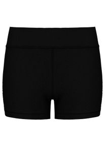 Under Armour HeatGear Mid-Rise Shorts voor dames, zwart