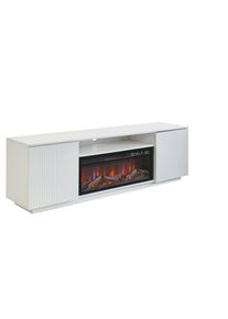 Xora Elektrokamin, Wei&szlig;, Metall, Glas, Holzwerkstoff, 163x52x40 cm, Bsci, Elektroger&auml;te, Heizger&auml;te, Elektrokamine