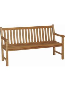 Ambia Garden Gartenbank, Naturfarben, Holz, Teakholz, vollmassiv, 160x91x65.5 cm, Holzm&ouml;bel, Sitzgelegenheiten Holz, Holzb&auml;nke, Gartenb&auml;nke Holz