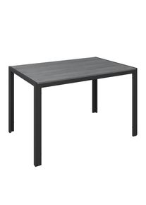 Ambia Garden Gartentisch, Grau, Dunkelgrau, Metall, Kunststoff, rechteckig, eckig, 80x74x120 cm, Gartenm&ouml;bel, Gartentische, Gartentische