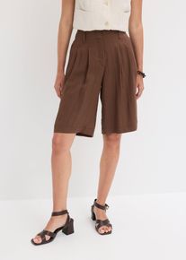 Bermuda aus softem Viskose-Mix, braun, Gr&ouml;&szlig;e 40, bonprix