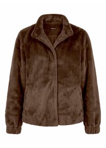 Peter Hahn - Webpelz-Blouson, braun, Gr. 50, Kunstfaser
