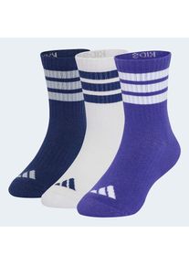 adidas Performance, Unisex, Sportsocken &raquo;3-STREIFEN KIDS, KN&Ouml;CHELLANG, MIT POLSTERUNG, 3ER-PACK&laquo; 3 Paar tlg., Pure Purple/Light Grey Heather/Dark Blue