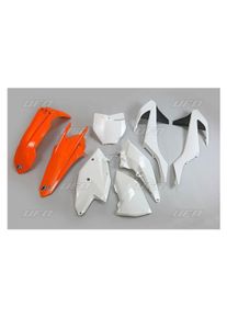 UFO KTM SX/SXF '16-'18 KUNSTSTOFFSATZ (AUSSER SX 250 '16), OEM-FARBE '17 (ORANGE/WEISS) (KT517E999K)