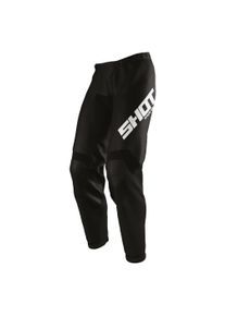 SHOT, Motorradhose, RAW-DRAW FULL BLACK Hose schwarz 42 (Herren, 42)