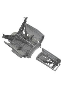 Eduard F-16C wheel bays & legs standard PRINT for Tamiya