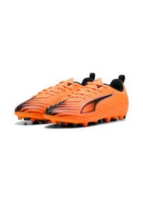 Fu&szlig;ballschuh Puma "ULTRA 6 PLAY MG JR", Kinder, Gr. 35,5, Textil, orange (heat fire, Puma schwarz, glowing rot), Synthetik, Schuhe Fu&szlig;ballschuh, f&uuml;r Kunstrasen und harte Naturb&ouml;den, leichtes Funktions-Mesh