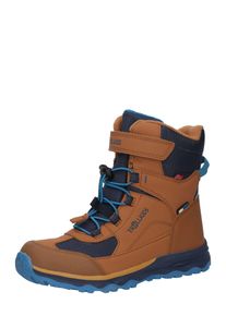 Trollkids Pojkar Sn&ouml;boots 'Hafjell' marinbl&aring; / karamell Storlek 32