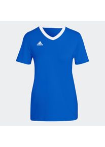 Fu&szlig;balltrikot adidas Performance "ENTRADA 22 TRIKOT", Damen, Gr. M, blau (royal blau), Obermaterial: 100% Polyester, bestickt, V-Ausschnitt, Trikots Fu&szlig;balltrikot