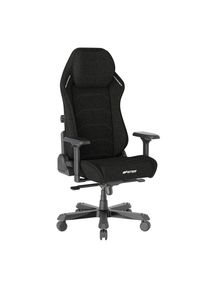 DXRacer , Schwarz , Metall, Textil , 70x133x70 cm , Wippfunktion, Wippmechanik mit H&auml;rtegradeinstellung, inklusive Armlehnen, ergonomische R&uuml;ckenlehne ,