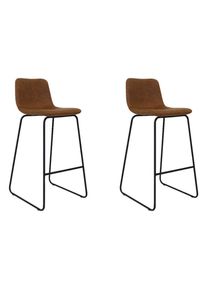 Mid.you , Cognac , Metall, Kunststoff , Lederoptik , 48x102x54 cm ,